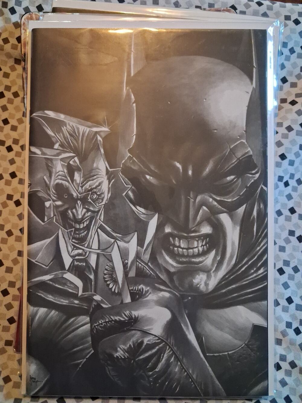 Batman #125 B&W VIRGIN VARIANT (BANE) BTC Mico SUAYAN Vf To NM DC Comics